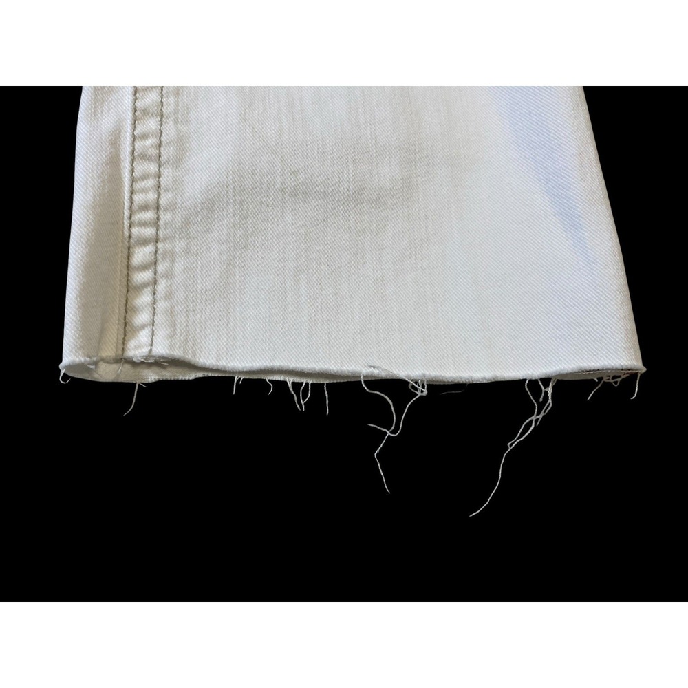 1921 Handcrafted Denim White Flare Jeans Western Glove Works Heavy Stitch 31x28 - Picture 8 of 12